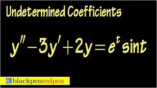 undetermined coefficients diff eq sect4519 [upl. by Pascoe]