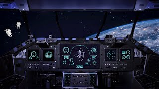 Spaceship Ambience for Sleep or Studying  ASMR Space Travel Sounds [upl. by Okuy]