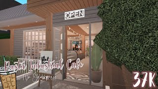 RUSTIC INDUSTRIAL CAFE No Gamepass  Bloxburg Build [upl. by Enyaj210]