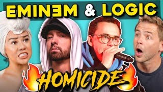 Adults React To Logic  Homicide Ft Eminem [upl. by Oigres]