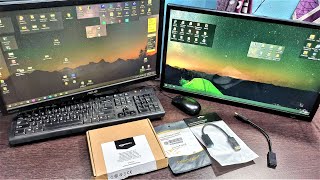 Connect Two Monitors To One PC  DisplayPort to HDMI  DP to HDMI [upl. by Bronez451]