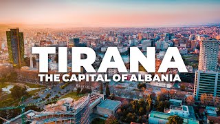 TIRANA 2021 THE CAPITAL OF ALBANIA  4K DRONE VIDEO [upl. by Shulman498]