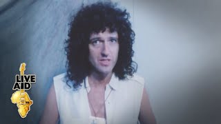 Brian May  Backstage Interview Live Aid 1985 [upl. by Dianna]