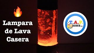 Como hacer una lampara de lava casera  TAP ZONE Mx [upl. by Yknarf]