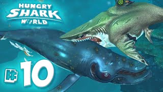 MEGALODON EATS WHALES  Hungry Shark World  Ep10 HD [upl. by Anitan]