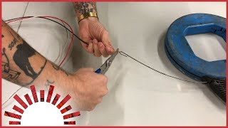 Wire Pulling  How To Prep and Attach Wire For A Pull [upl. by Vasily]