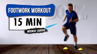 Footwork Cardio Workout  15 Min  Improve Your Feet Quickness [upl. by Holly695]