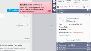 GoToWebinar Attendee Quick Tip [upl. by Anohsal]
