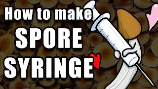 How to Make a Spore Syringe from Spore Print [upl. by Adian]