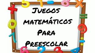 Juegos y actividades matemáticas para el preescolar [upl. by Li]