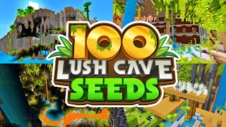 100 Minecraft Lush Cave Seeds Bedrock amp Java [upl. by Acir]