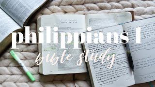 BIBLE STUDY WITH ME  Philippians 1 [upl. by Eiroc489]