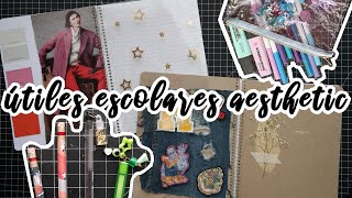 ÚTILES ESCOLARES AESTHETIC DIY  ideas originales para decorar libretas  Ame Mayén [upl. by Safire]