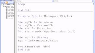 Sample Recordset Find [upl. by Notxarb]