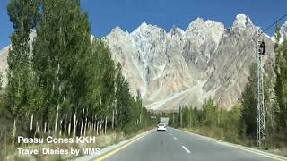 Beautiful Karakoram Highway Passu Cones KKH GilgitBaltistan Pakistan [upl. by Yl]