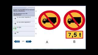 DRIVING LICENCE THEORY TEST PART 4KÖRKORT TEORI PROV [upl. by Bobbye]