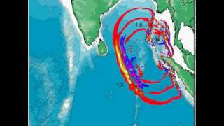 Indian OceanSumatra Tsunami Animation 20041226 [upl. by Eloc]