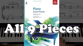 ABRSM Grade 4 Piano 2019 amp 2020 All 9 Pieces [upl. by Aiksa]