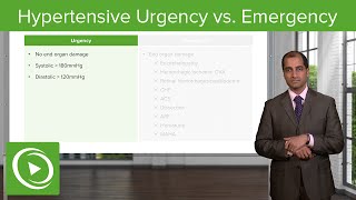 Hypertensive Urgency vs Emergency – Cardiovascular Pathology  Lecturio [upl. by Cleary75]