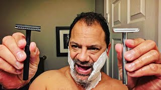 The Manscaped Plow 20 DE Safety Razor vs Bevel DE Safety Razor — average guy tested APPROVED [upl. by Oicram]