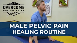 Overcome Male Pelvic Floor Dysfunction  30 Minute Healing RoutineStretches [upl. by Shanta]