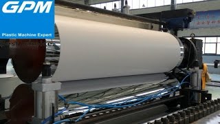 pvc sheet extrusion line pvc sheet making machine [upl. by Marna]