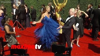 Heidi Klum Fashion Spins  2014 Primetime Creative Arts Emmy Awards  Red Carpet [upl. by Buffum338]