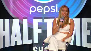 FULL NEWS CONFERENCE Jennifer Lopez Shakira speak about Super Bowl LIV Halftime Show [upl. by Chader]