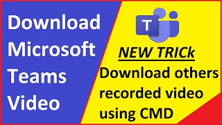 How to download others recorded video from MS Teams  Download Recorded Meeting from MS Stream [upl. by Lleynad]