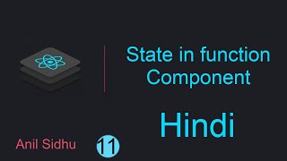 React tutorial in Hindi 11 State with functional component [upl. by Krucik]