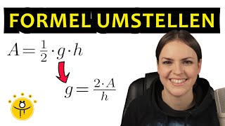 DREIECK FORMEL umstellen – Seite mit Flächeninhalt berechnen [upl. by Rosalia829]