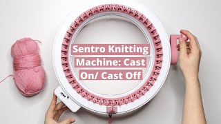 Sentro Knitting Machine Cast On Cast Off Best Yarn To Use and Features [upl. by Zanahs]