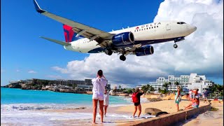 St Maarten Airport 2020  One of the MOST SPECTACULAR AIRPORT in the WORLD [upl. by Llednew]