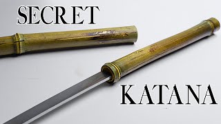 Forging a Hidden BAMBOO KATANA from a Giant Leaf Spring [upl. by Bik]