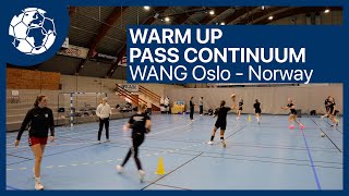 Passing Exercise  Pass Continuum  Handballtraining WANG Røe  Handball inspires deutschenglish [upl. by Jemimah]