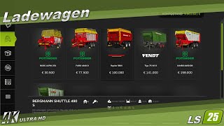 LS25  FS25 🚜  Grünlandpflege  Ladewagen 4K [upl. by Shererd]