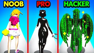 NOOB vs PRO vs HACKER MAKEOVER [upl. by Thaine754]