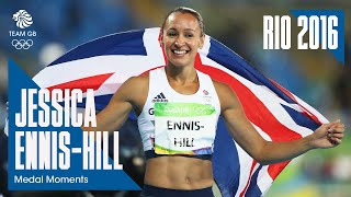 Jessica EnnisHill Heptathlon Silver  Rio 2016 Medal Moments [upl. by Leirbaj155]