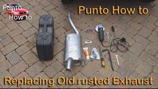 Punto How To Exhaust Replacement [upl. by Nroht46]