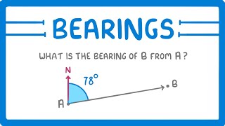 GCSE Maths  What are Bearings 118 [upl. by Ahsotan762]