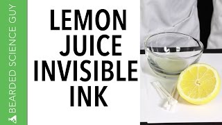 Lemon Juice Invisible Ink Chemistry [upl. by Reseda]