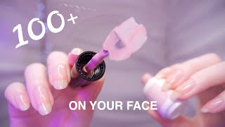 ASMR 100 TRIGGERS on YOUR FACE First Person  NonStop Tingles [upl. by Snell224]