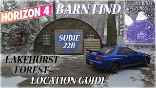 Forza Horizon 4 Lakehurst Forest Barn Find Location Forza Horizon 4 Subaru 22B Barn Location FH4 [upl. by Herrick]