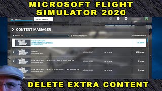 Microsoft Flight Simulator 2020 Uses Too Much Disk Space Delete Extra Content [upl. by Toor]