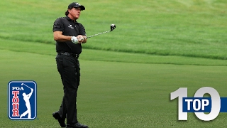 Phil Mickelsons top10 great escapes on the PGA TOUR [upl. by Ellenuahs582]