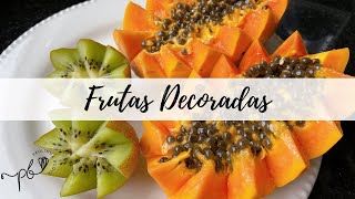 COMO CORTAR FRUTAS PARA DECORAR [upl. by Onitsuaf]