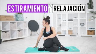 ESTIRAMIENTOS y RELAJACIÓN  Ejercicios para aliviar el dolor cervical [upl. by Lacey]