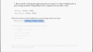 Macro Problem  TradeOff Between Inflation Unemployment and GDP [upl. by Garceau]