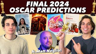 FINAL 2024 Oscar Winner Predictions [upl. by Branscum519]