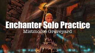 Everquest P99  Enchanter Solo Practice  Graveyard Mistmoore Castle [upl. by Aicertal715]